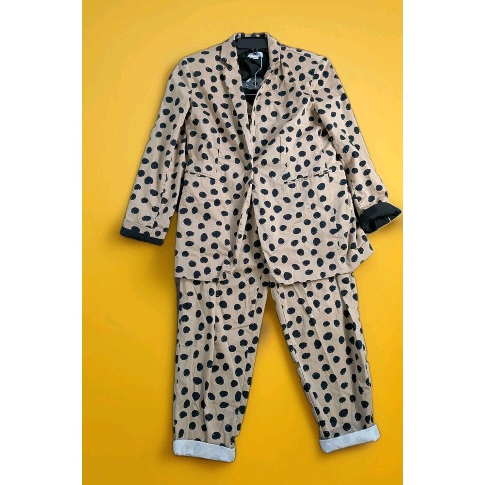 TEREA by Andrea Pitter Hummus Dot‎ Suit 2 Piece Lightweight Medium Brown Women's
